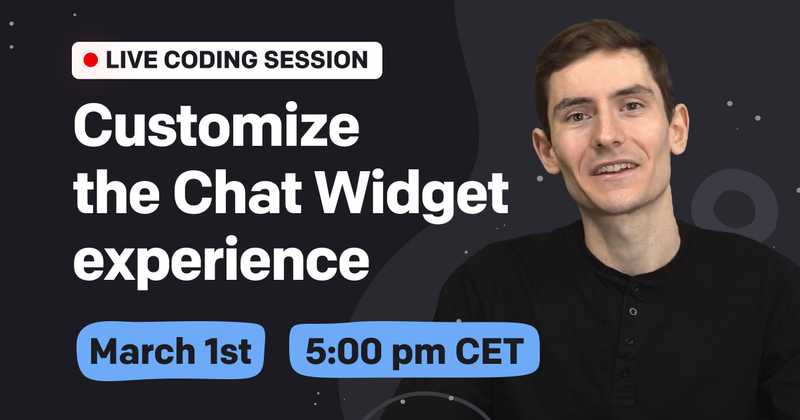 Live coding: Integrate LiveChat Chat Widget using framework-specific Adapters