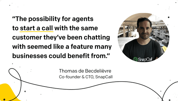 SnapCall CTO's quote for LiveChat