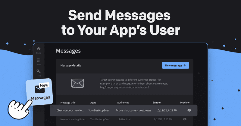 Developer Console: Send Messages to Your App’s Users
