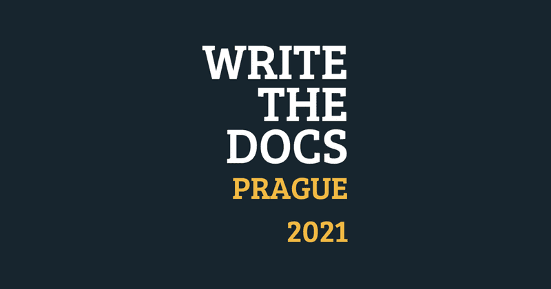 Write the Docs Prague 2021